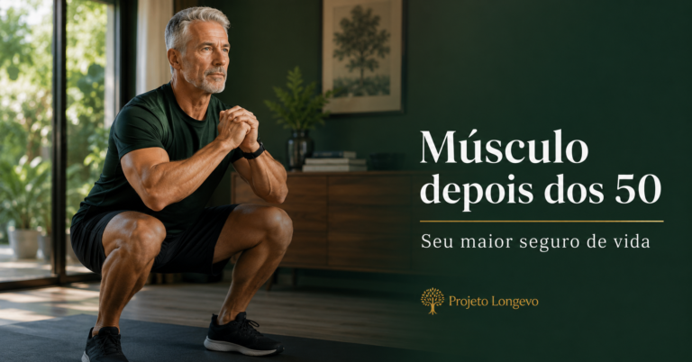 Músculo depois dos 50: por que sua força é o seguro de vida que nenhum banco oferece